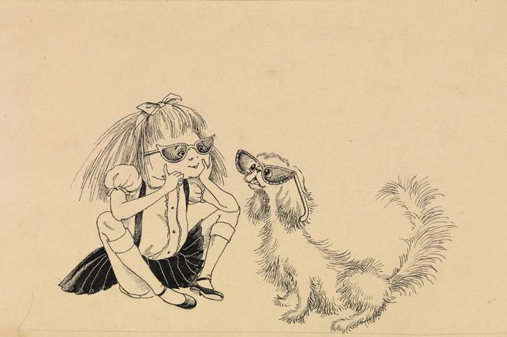 Hilary Knight (b. 1926) “I have a dog that looks like a cat,” ca. 1954 <br/>